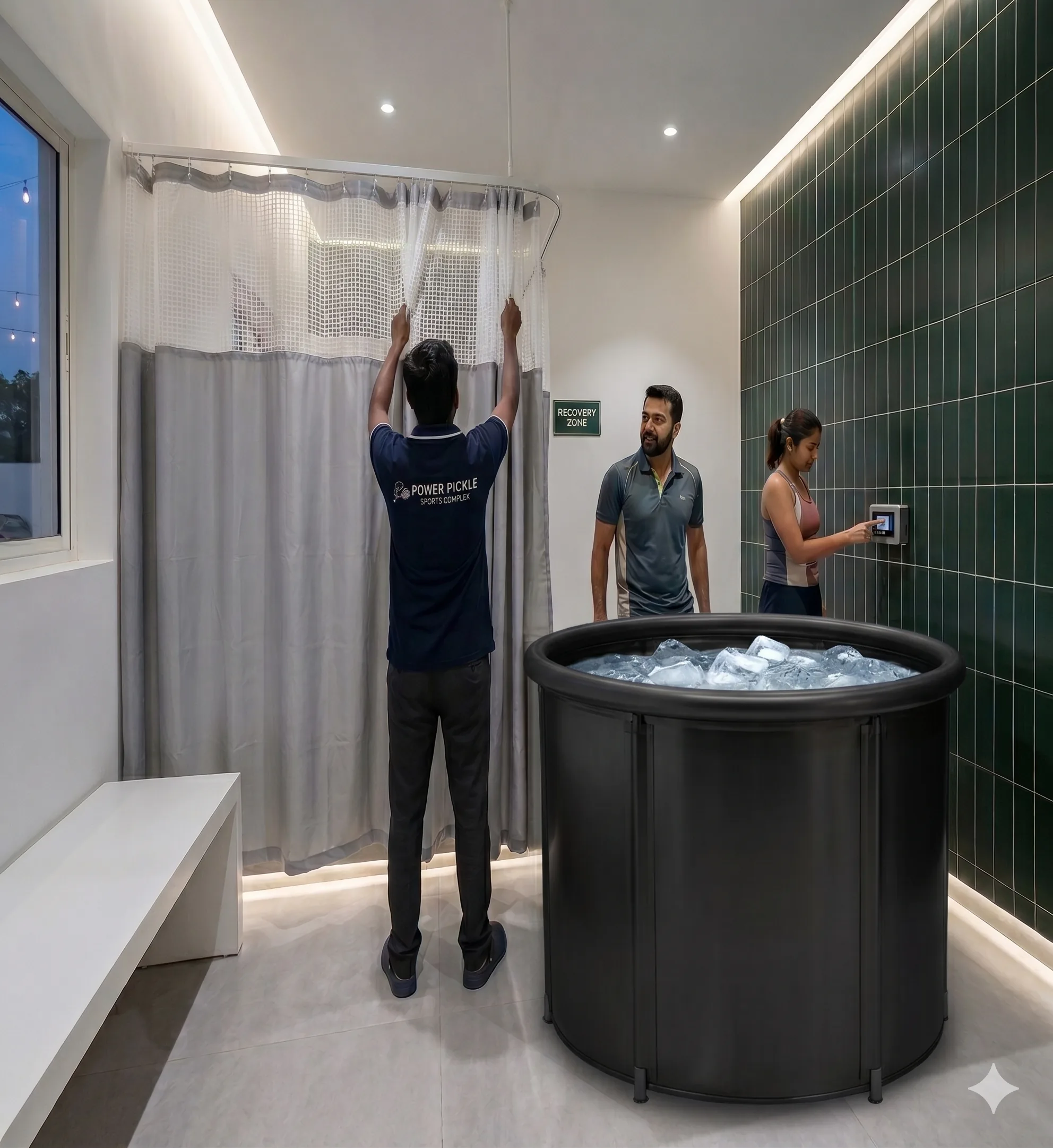 Ice Bath Recovery at PowerPickle pickleball club, Bangalore