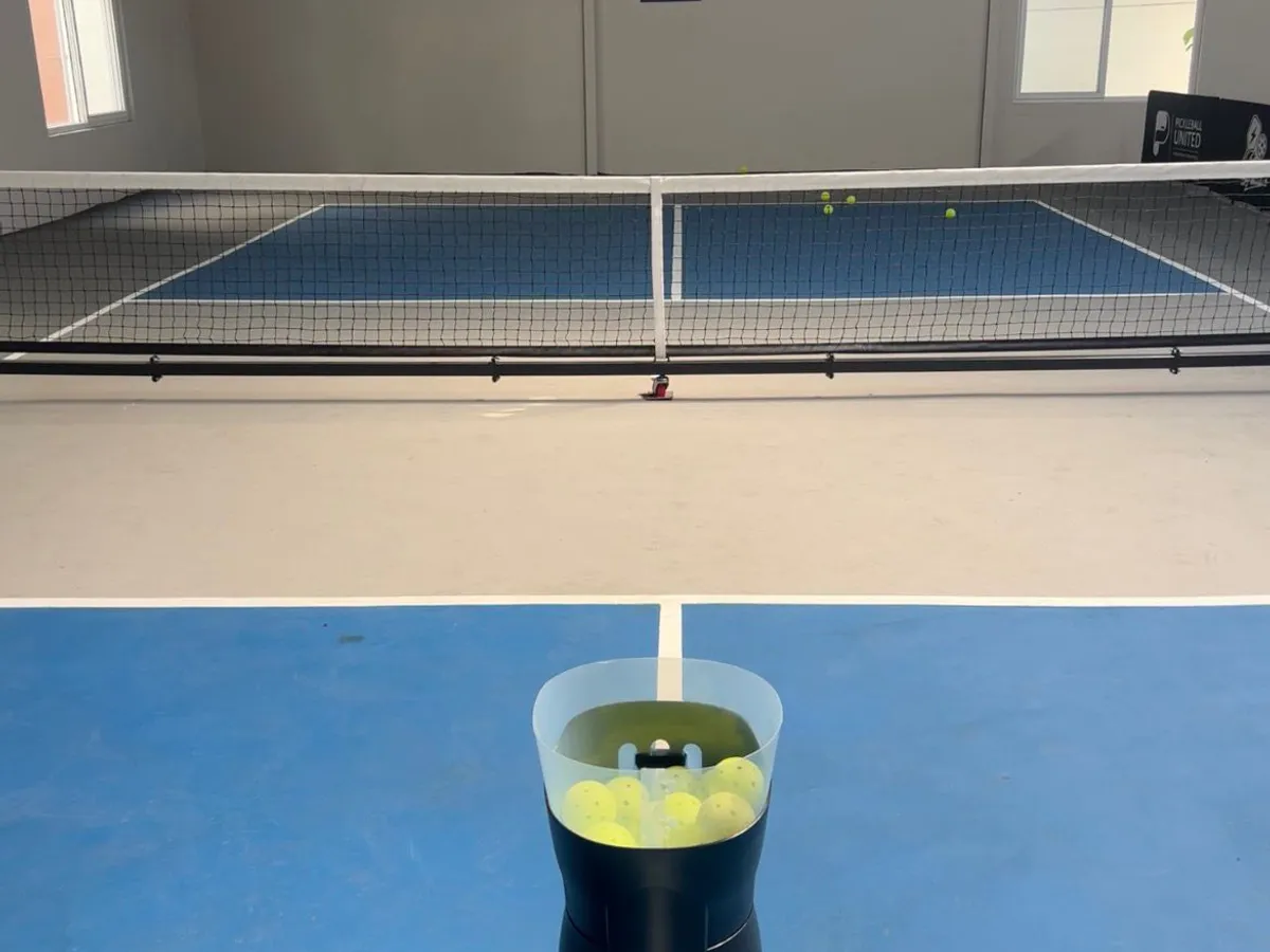 Pickleball Feeding Machine at PowerPickle pickleball club, Bangalore